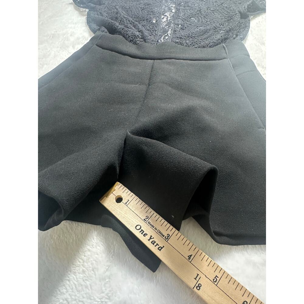 Maje Black Lace Short Jumpsuit - Picture 9 of 12